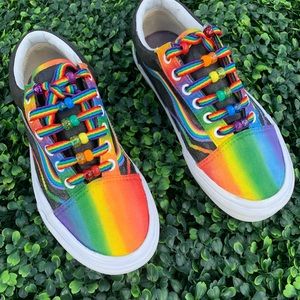 Reworked pride rainbow vans